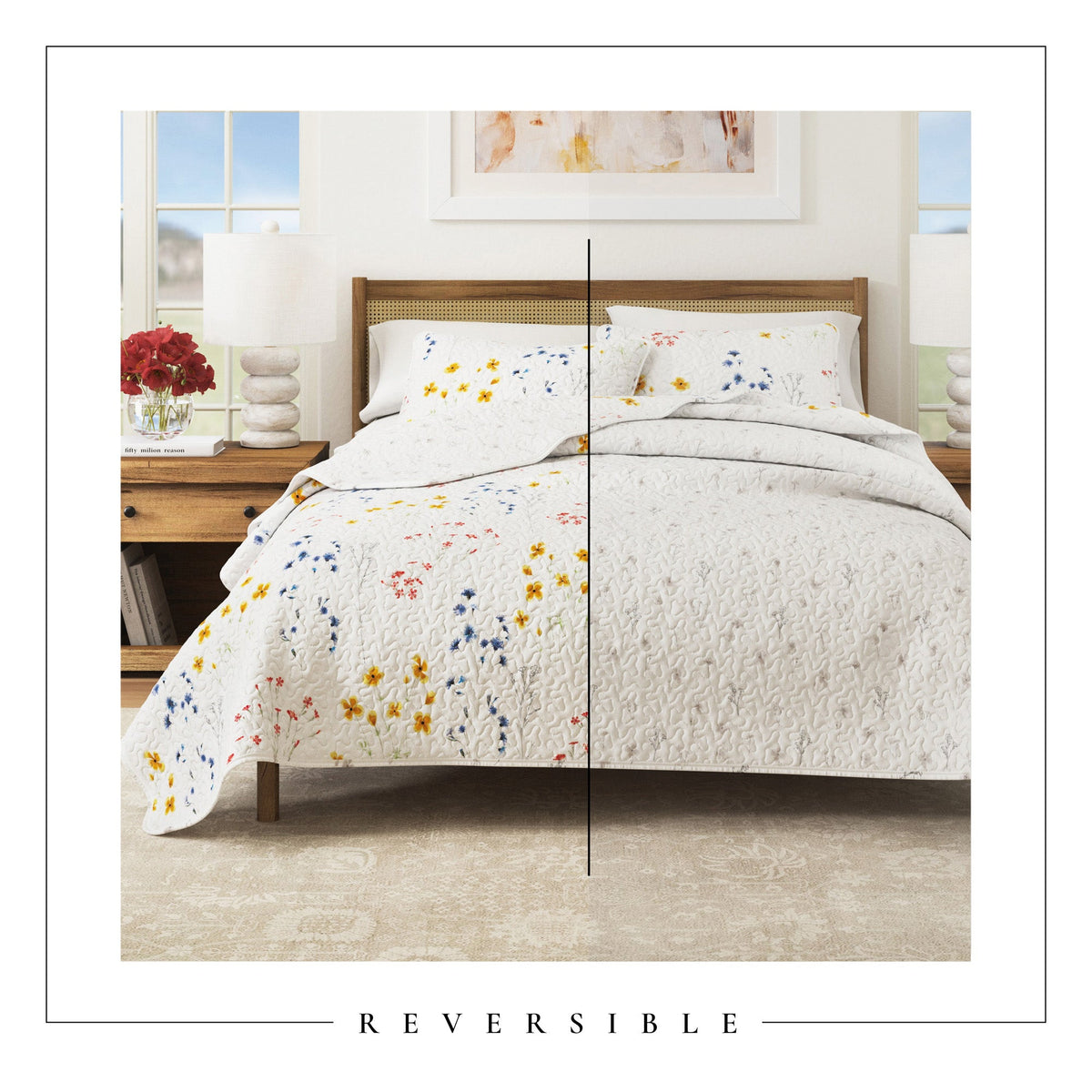 Marianne Wildflower Floral Quilt Set