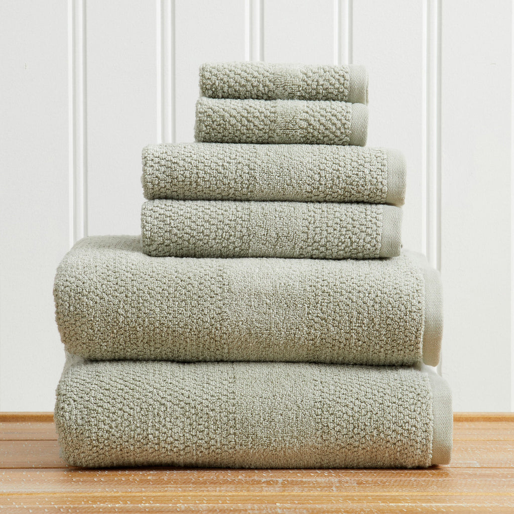 Marbella Collection Woven Texture Bath Towel Set by Great Bay Home