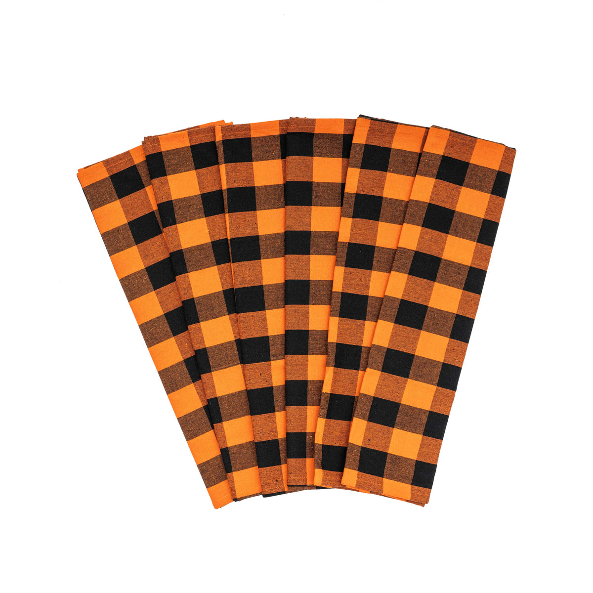 Classic Plaid Kitchen Towels — Set of 6