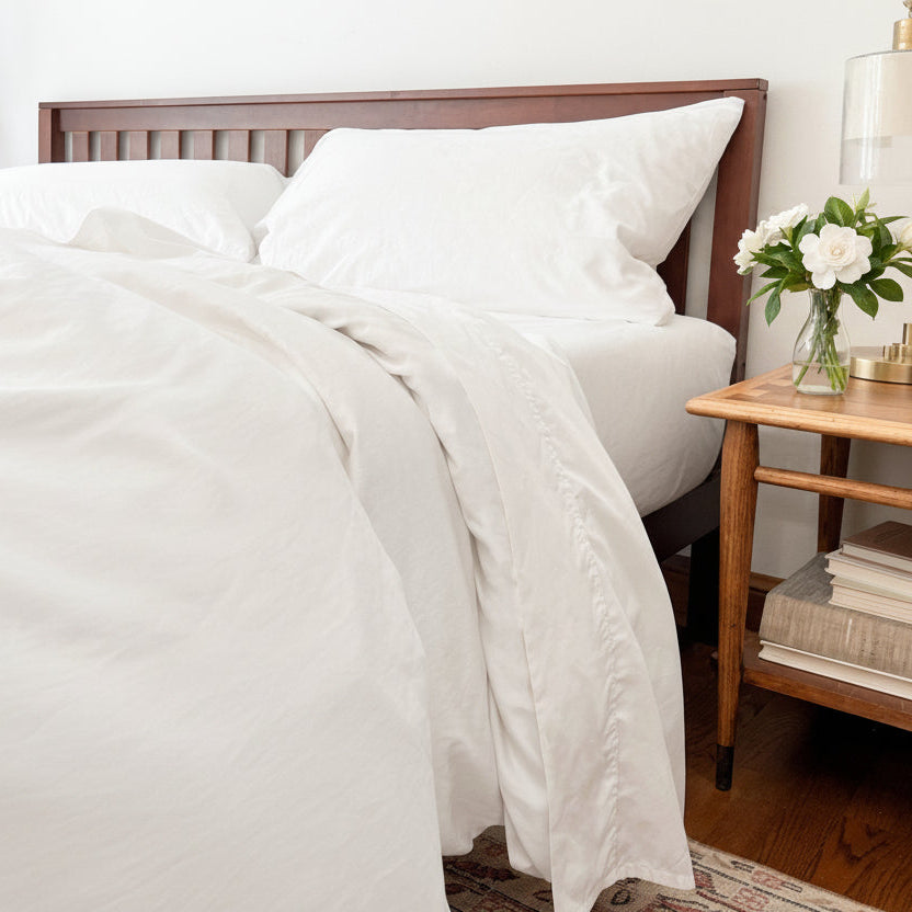 Organic Percale Bed Sheets Set
