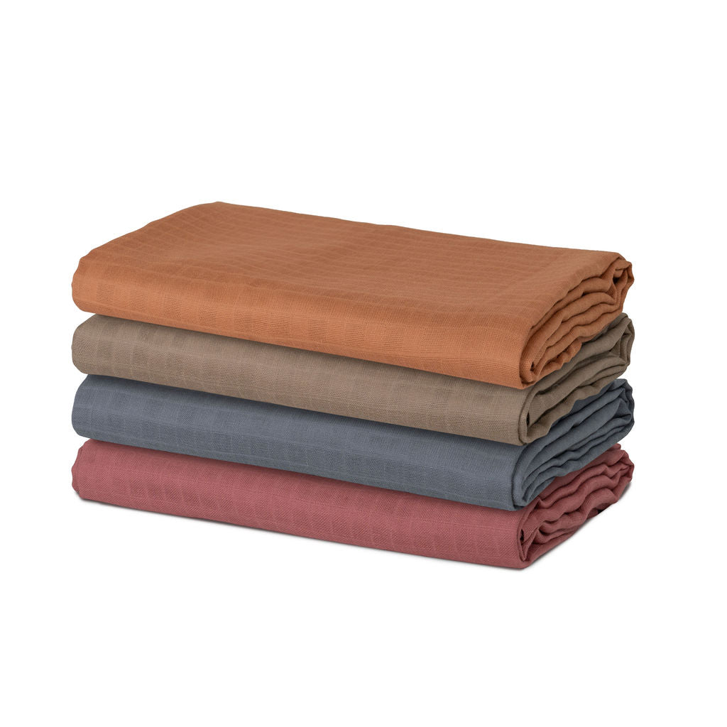 Organic Cotton Muslin Swaddle Blankets