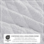 Floral Microsculpt Embossed Quilt Set