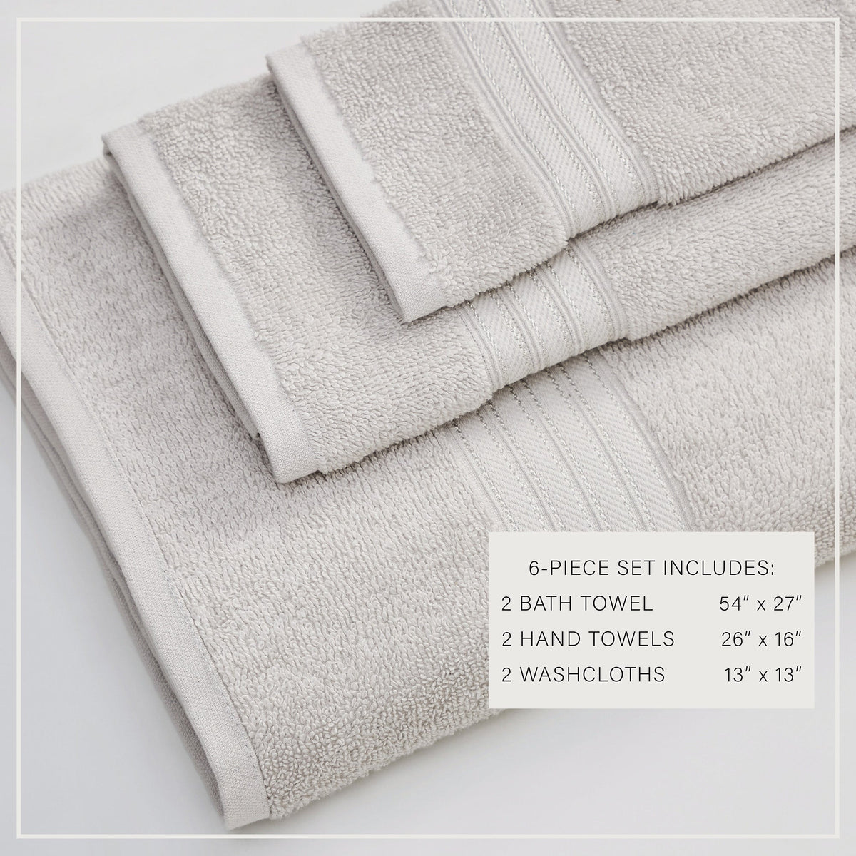 Cooper Collection Cotton Terry Bath Towel Set