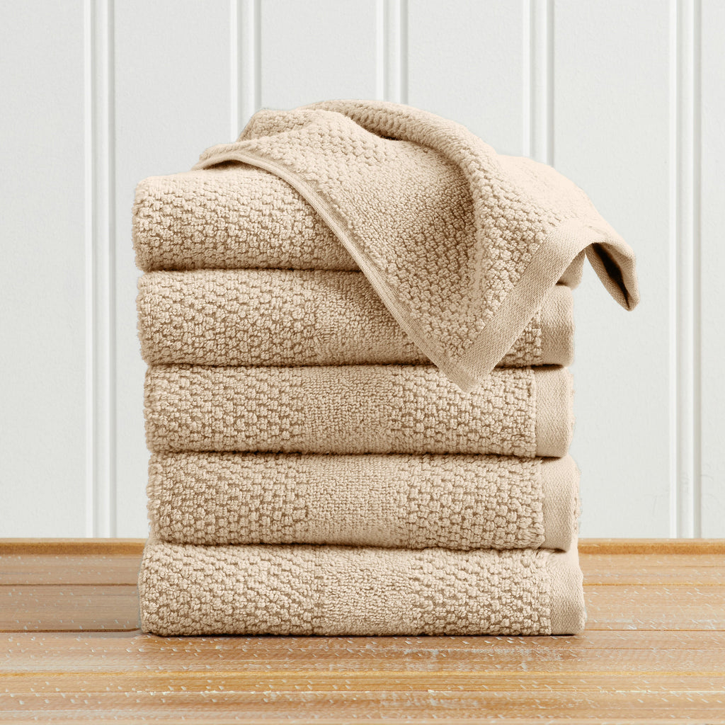 Marbella Collection Woven Texture Bath Towel Set by Great Bay Home