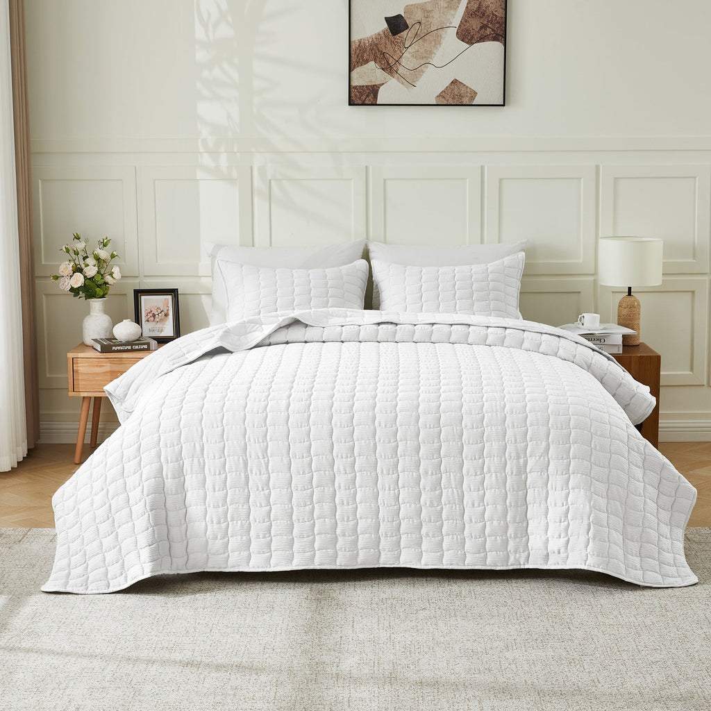 Wave Stitch Gauze Quilt Set