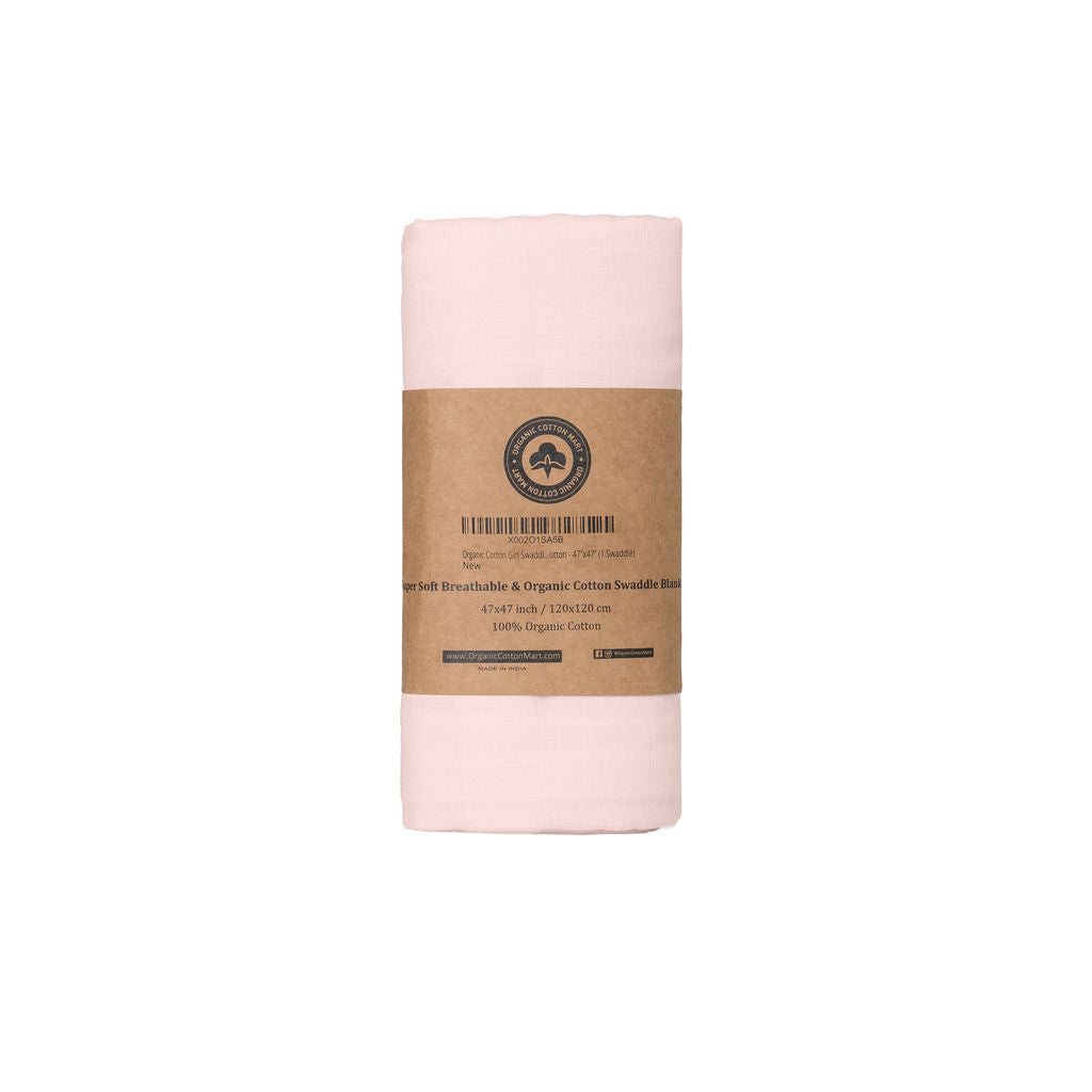 Organic Cotton Muslin Swaddle Blankets