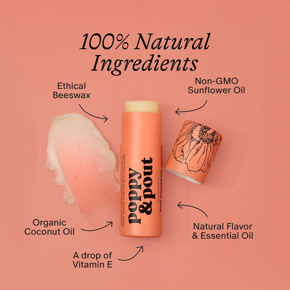 Lip Balm, Pink Grapefruit