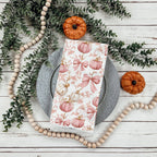 Pink Pumpkins Kitchen Towel