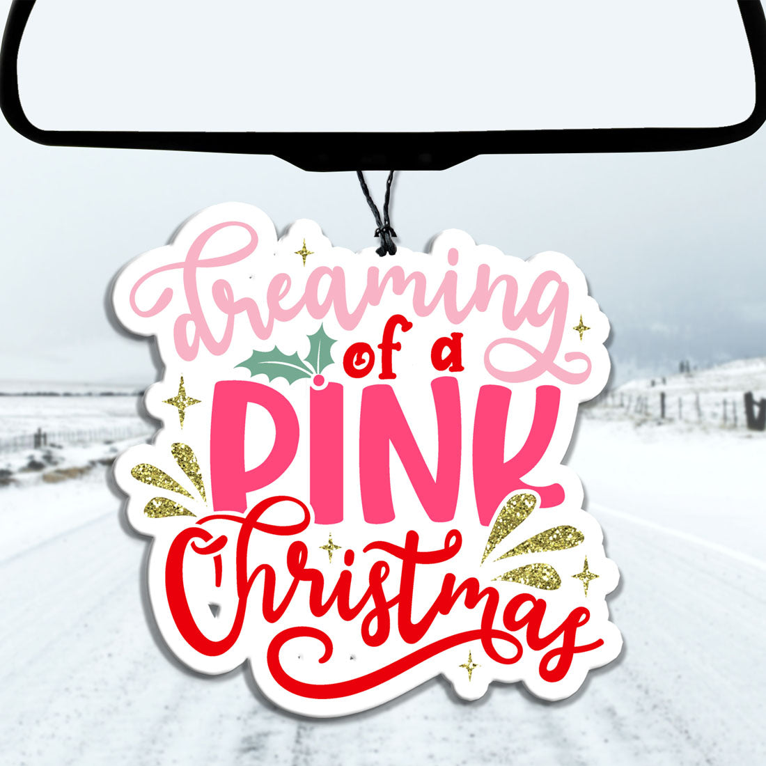 Pink Christmas Freshie