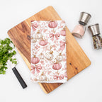 Pink Pumpkins Kitchen Towel