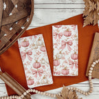 Pink Pumpkins Kitchen Towel