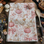 Pink Pumpkins Kitchen Towel