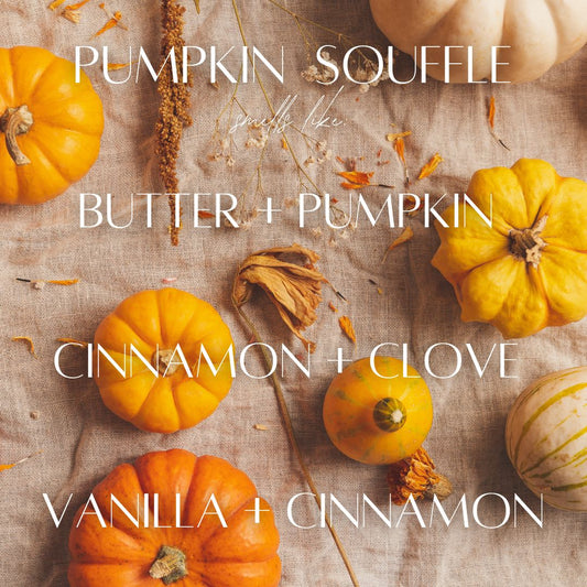 6.5 oz Mason Jar Soy Candle - Pumpkin Souffle