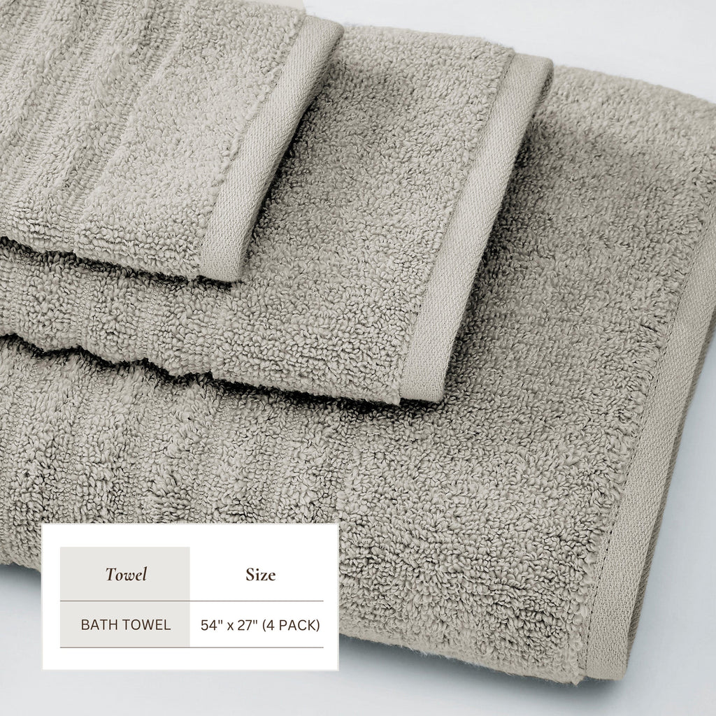 Karina Collection Luxury Combed Cotton Bath Towel Set