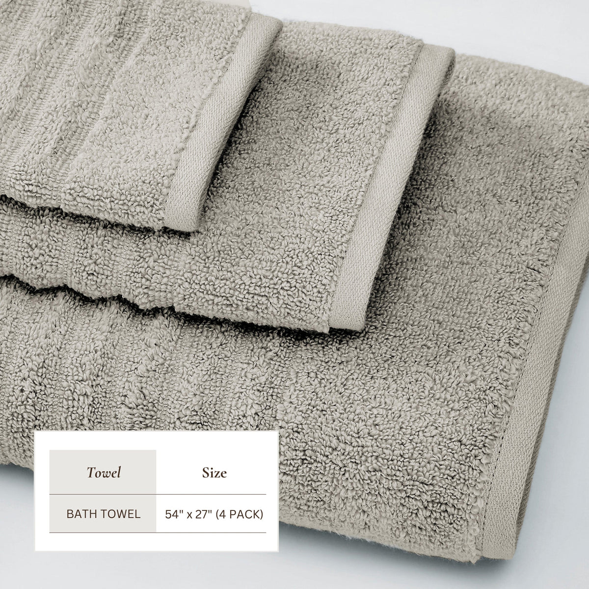 Karina Collection Luxury Combed Cotton Bath Towel Set
