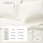 Alicia Solid Channel Stitch Quilt Set