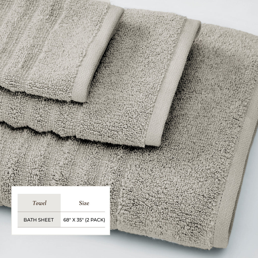 Karina Collection Luxury Combed Cotton Bath Towel Set