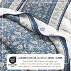 Indira Floral Boho Printed Cotton Quilt Set