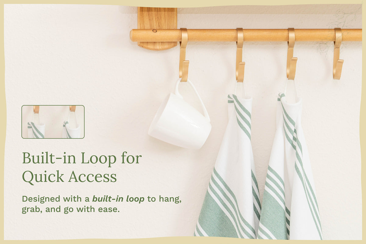 Classic Striped Cotton Kitchen Towel Set