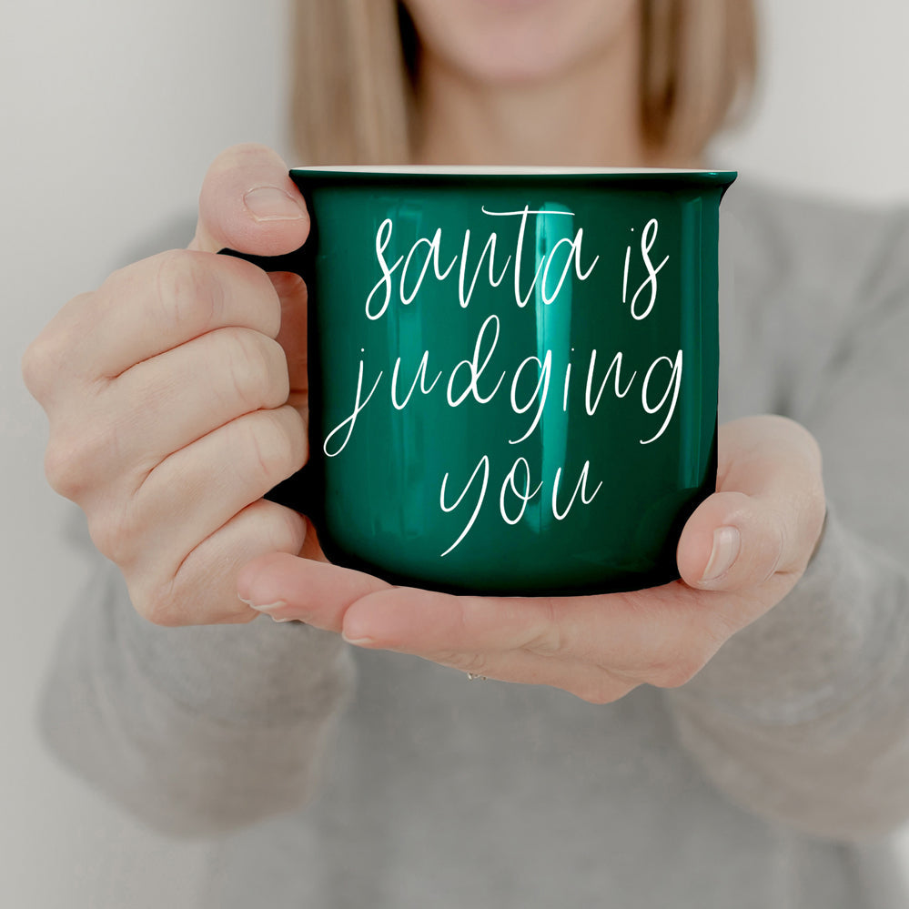 Santa is Judging Mug