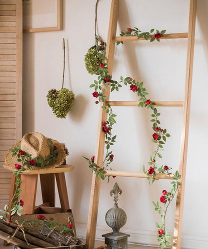 Artificial Silk Rose Vine 57" Long