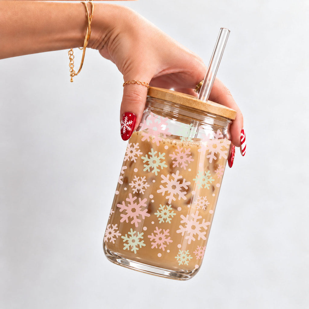 Pastel Snowflakes 17oz