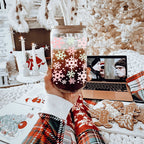 Pastel Snowflakes 17oz