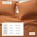 Alicia Solid Channel Stitch Quilt Set