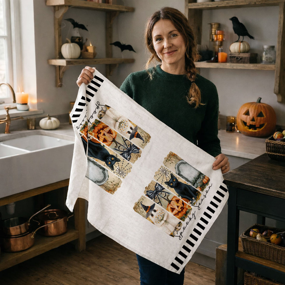 Spooky Season Kitchen Towel