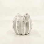 Barrel Cactus Planter, Gypsum White 3.5"