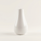 Classic Milk Bottle Vase, Gypsum White 5"