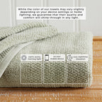 Marbella Collection Woven Texture Bath Towel Set by Great Bay Home