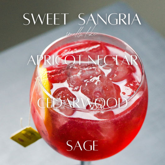 Sweet Sangria - 7 Wick White Wood Dough Bowl Soy Candle