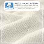 Georgiana Collection Turkish Cotton Ribbed 6-Piece Bath Towel Set
