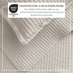 Alicia Solid Channel Stitch Quilt Set