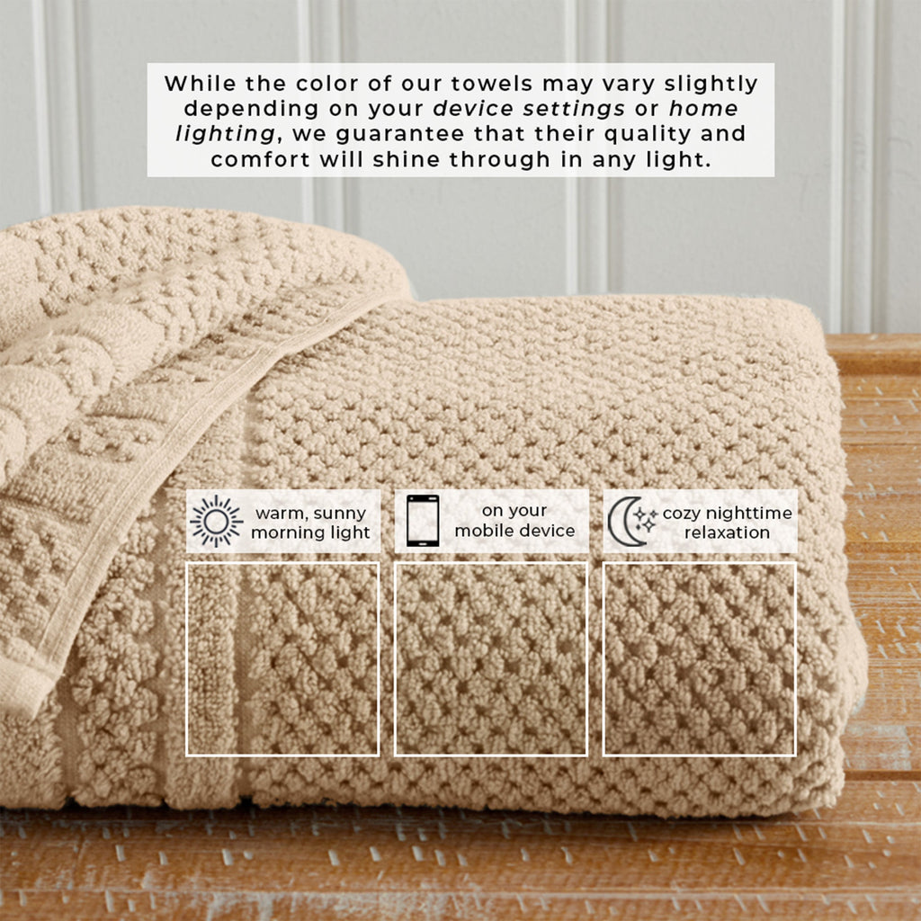 Giuliana Collection Checkered Jacquard Bath Towel Set
