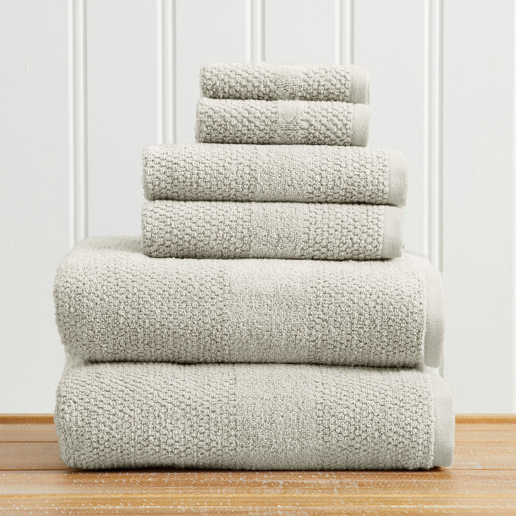 Marbella Collection Woven Texture Bath Towel Set by Great Bay Home