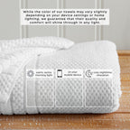 Giuliana Collection Checkered Jacquard Bath Towel Set