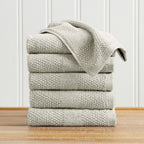 Marbella Collection Woven Texture Bath Towel Set by Great Bay Home