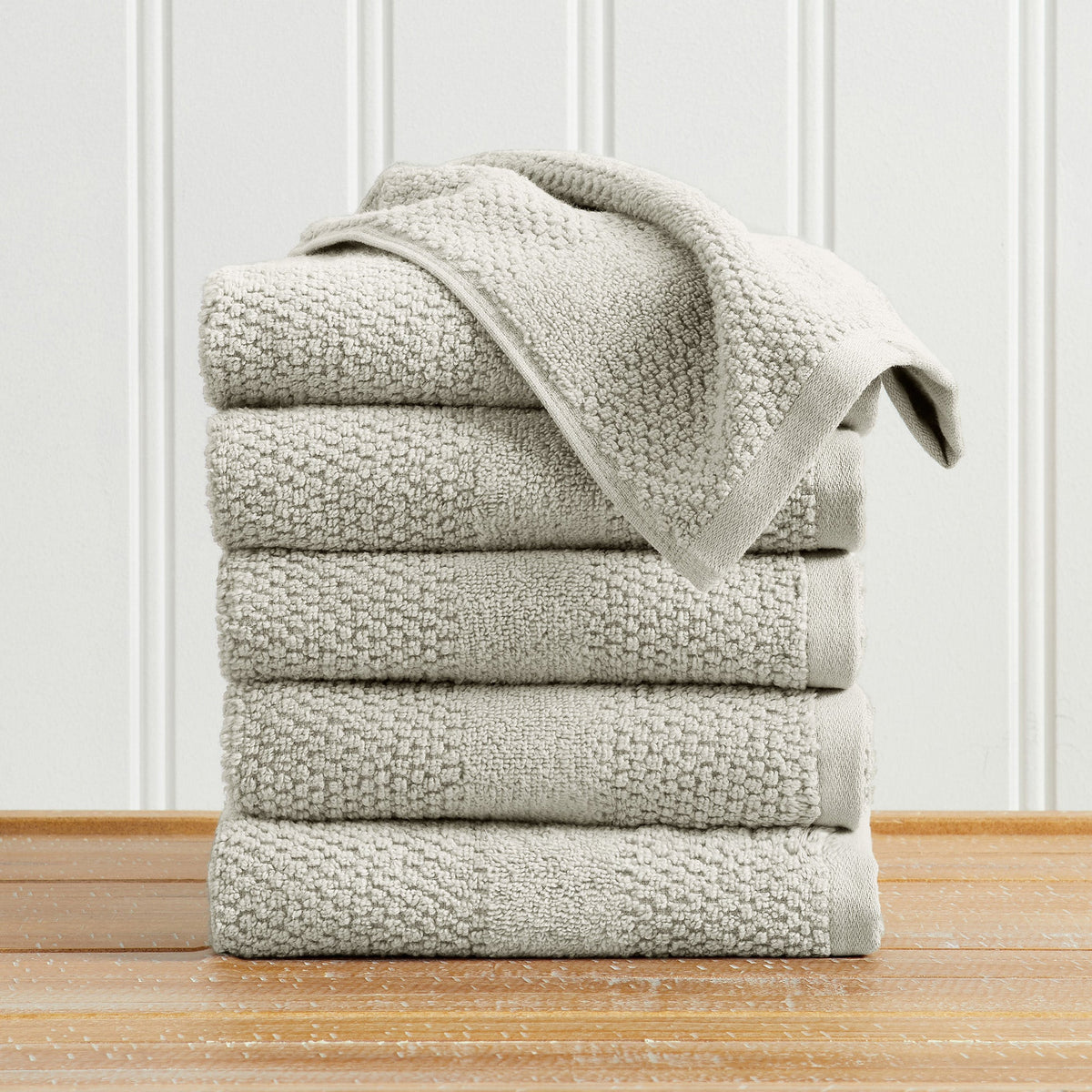 Marbella Collection Woven Texture Bath Towel Set by Great Bay Home