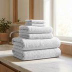 Georgiana Collection Turkish Cotton Ribbed 6-Piece Bath Towel Set