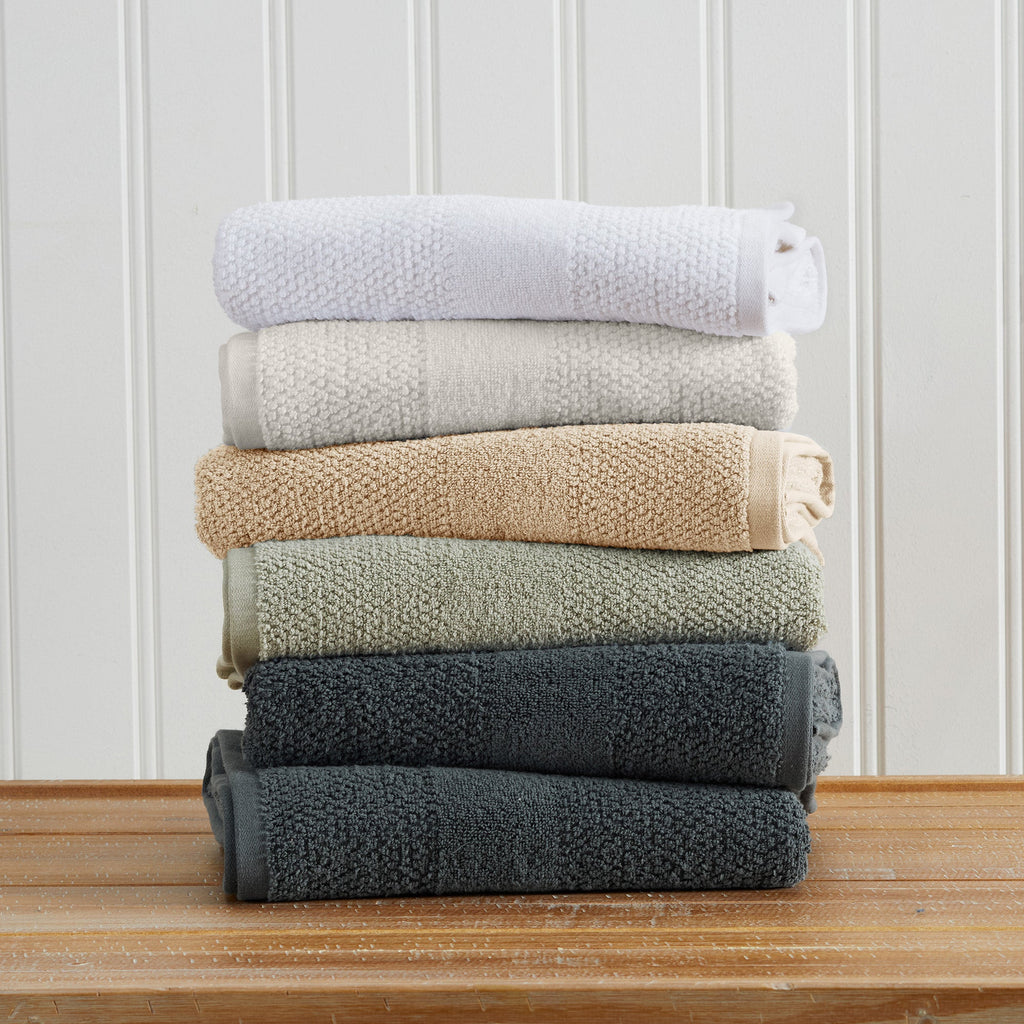 Marbella Collection Woven Texture Bath Towel Set by Great Bay Home