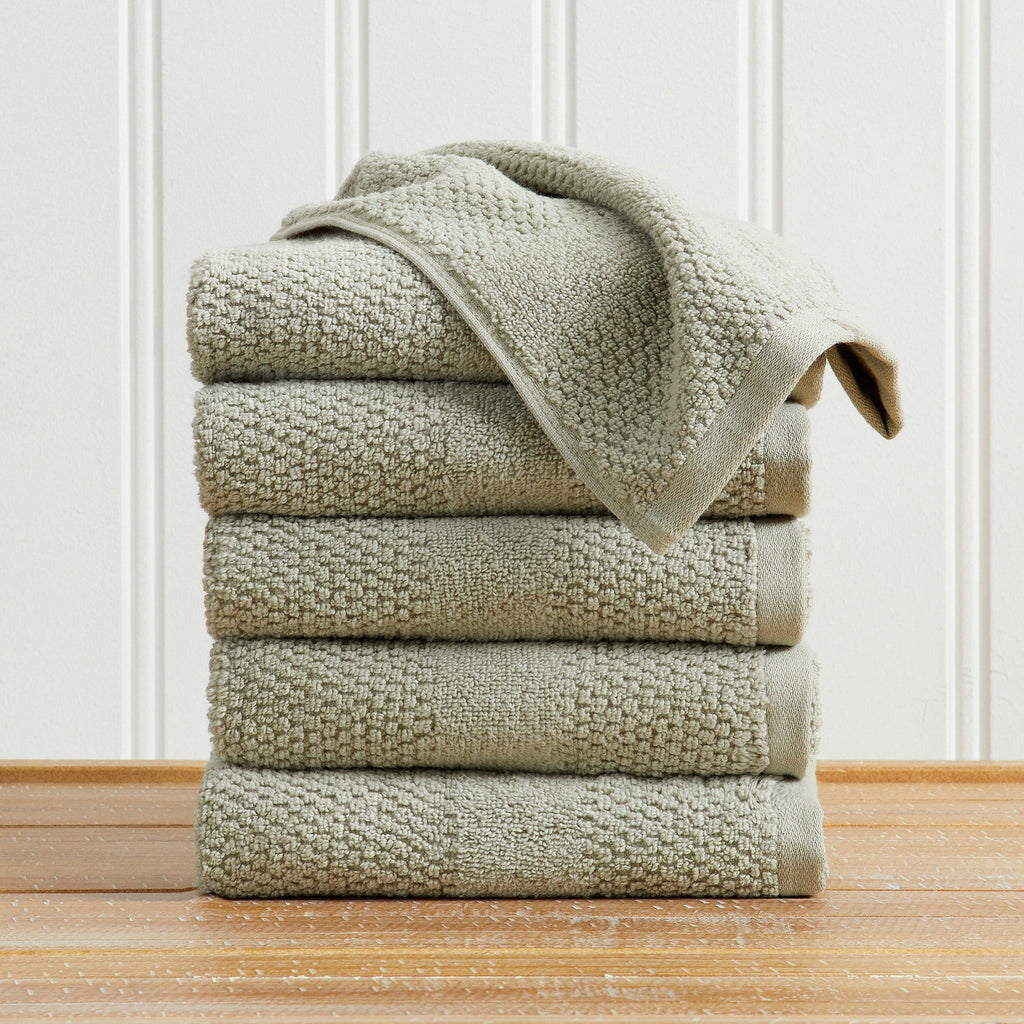 Marbella Collection Woven Texture Bath Towel Set by Great Bay Home