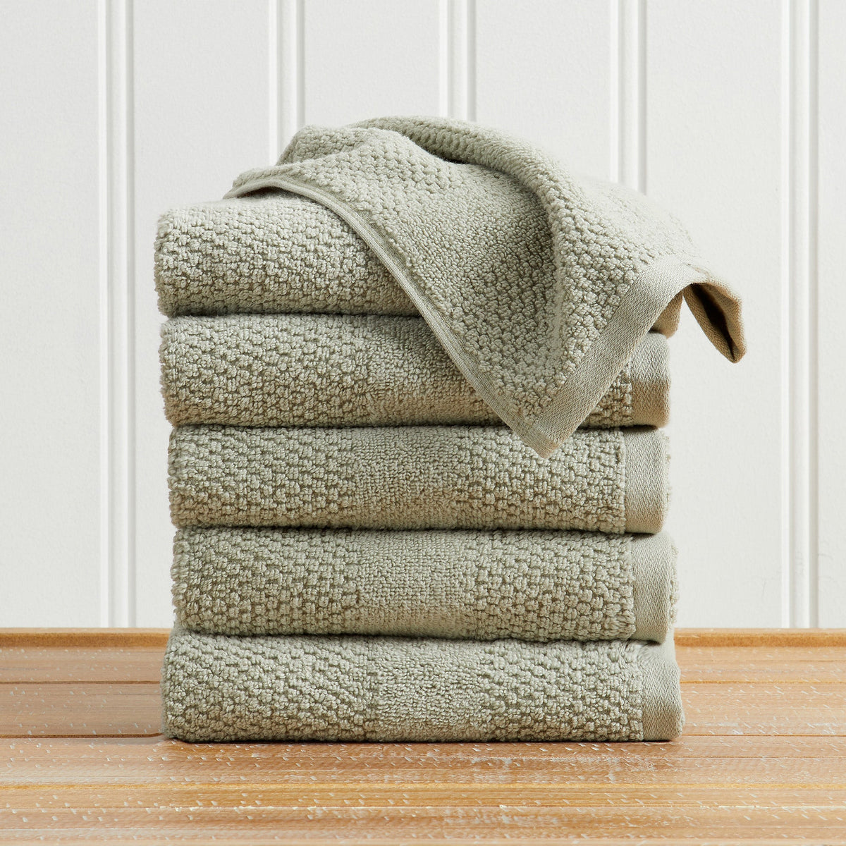 Marbella Collection Woven Texture Bath Towel Set by Great Bay Home