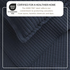Alicia Solid Channel Stitch Quilt Set