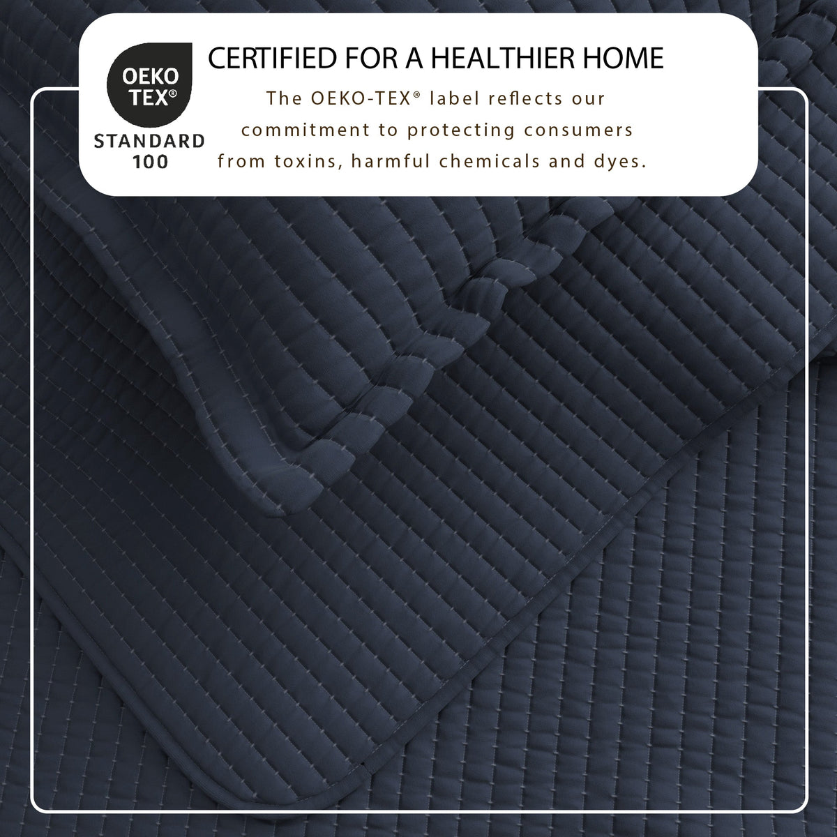 Alicia Solid Channel Stitch Quilt Set
