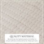 Alicia Solid Channel Stitch Quilt Set