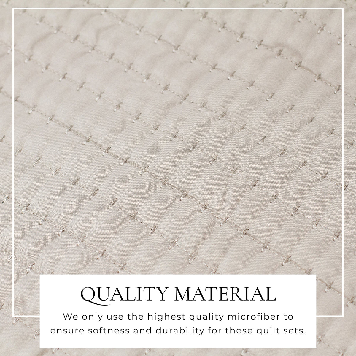Alicia Solid Channel Stitch Quilt Set