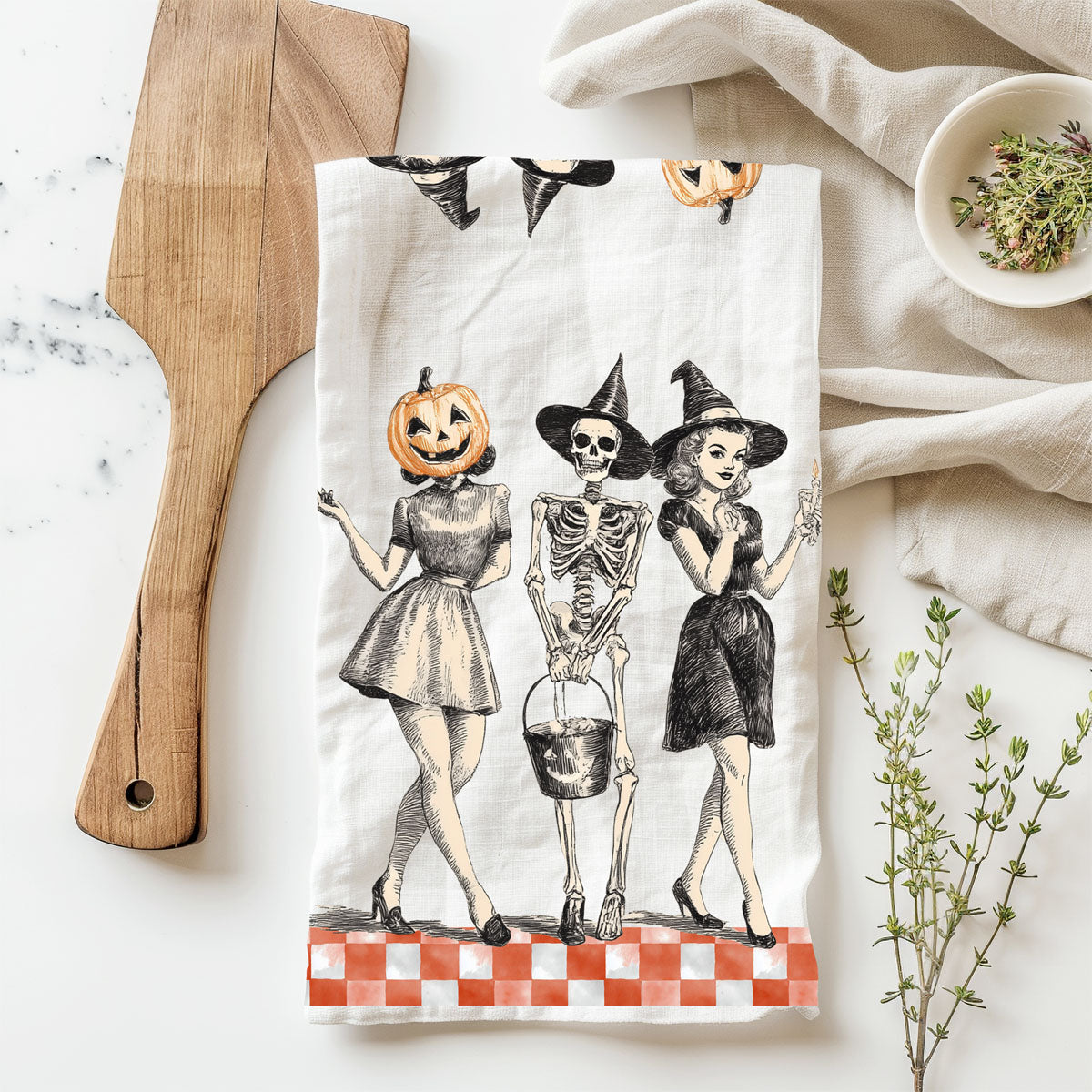 Vintage Trio Kitchen Towel