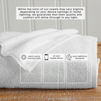 Marbella Collection Woven Texture Bath Towel Set by Great Bay Home